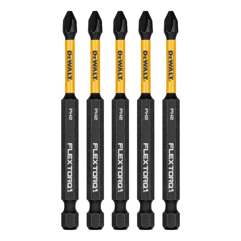 DEWALT - Set 5 Puntas Phillips 3-1/2 Flextorq Dewalt Dwaf3ph2ir5 E.o.