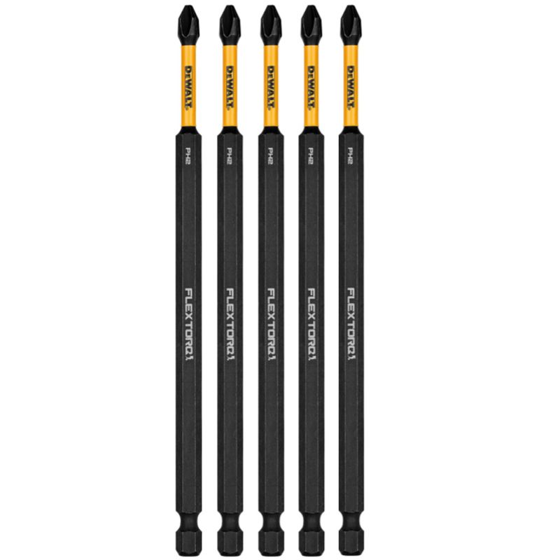 DEWALT - Puntas De Impacto Ph2 Flextorq Dewalt Pack 5 Un. 6 E.o