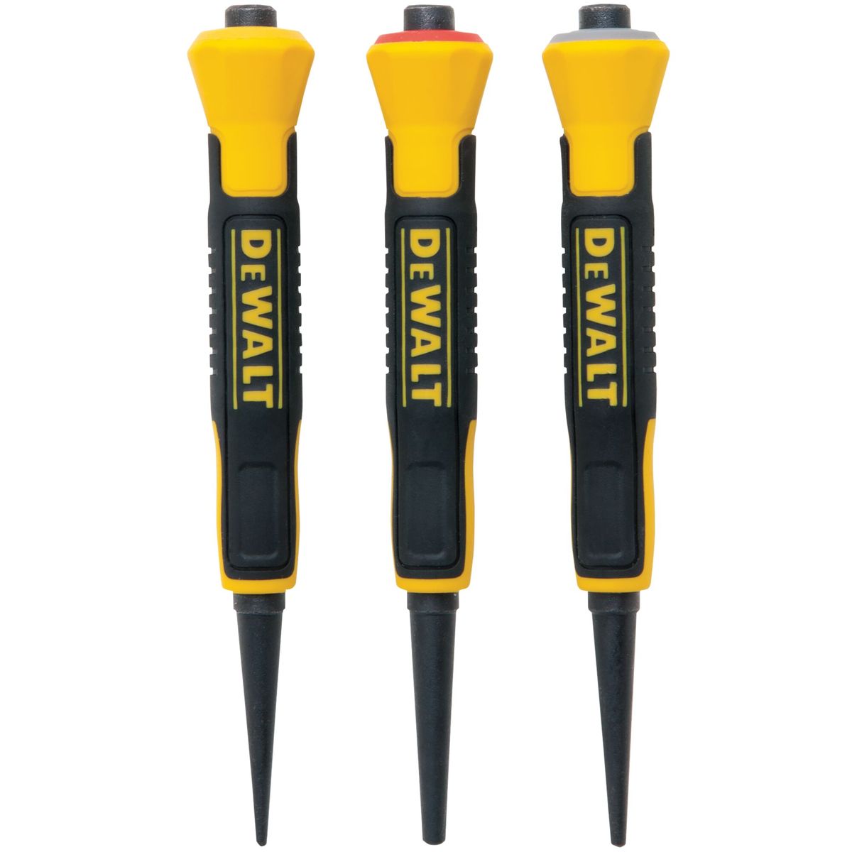 DEWALT - Set De Punzones Para Clavos 3 Pc Dewalt Dwht58018.- E.o
