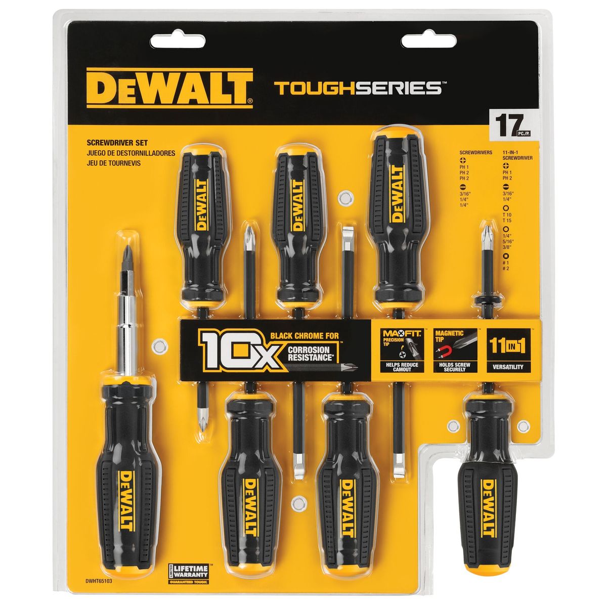 DEWALT - Set De Destornilladores Toughseries 17 Pc Dwht65103.- E.o