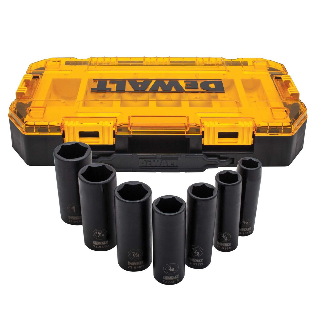 DEWALT - Set Dados De Impacto Tubo Profundo 1/2 (7pc) Dwmt74736.-e.o
