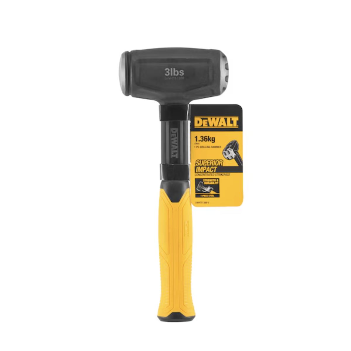 DEWALT - Combo Martillo Mazo De Acero 3lbs Dewalt Dwht51388.- E.o