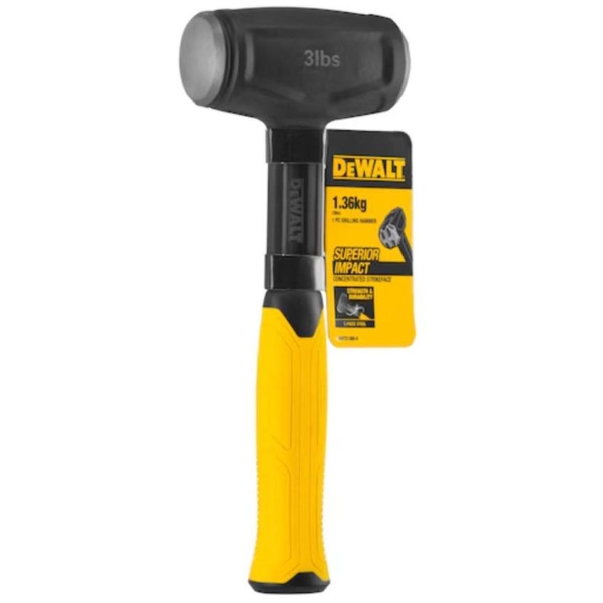 DEWALT - Combo Martillo Mazo De Acero 3lbs Dewalt Dwht51388.- E.o