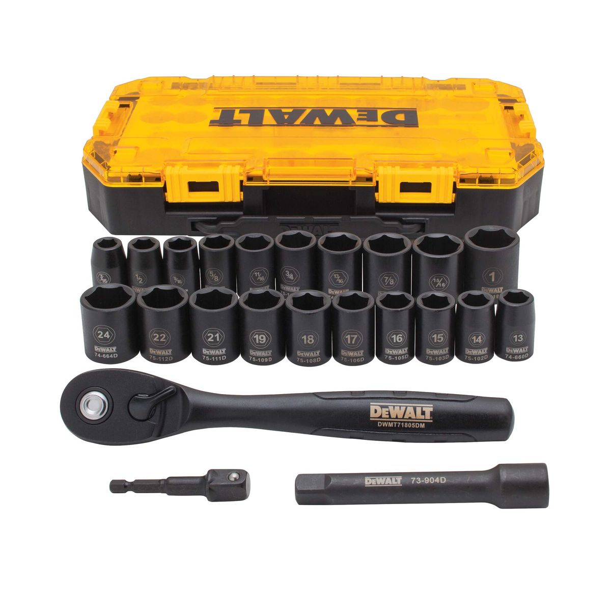 DEWALT - Set De Dados De Impacto Dewalt Dwmt74739 De 1/2 - E.o.