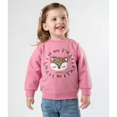 4KIDS - Polerón bebés con diseño rosado 4 Kids
