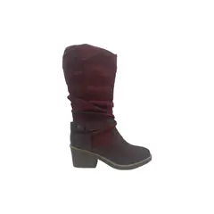 HERIEL - Bota Burdeos Taco Mujer