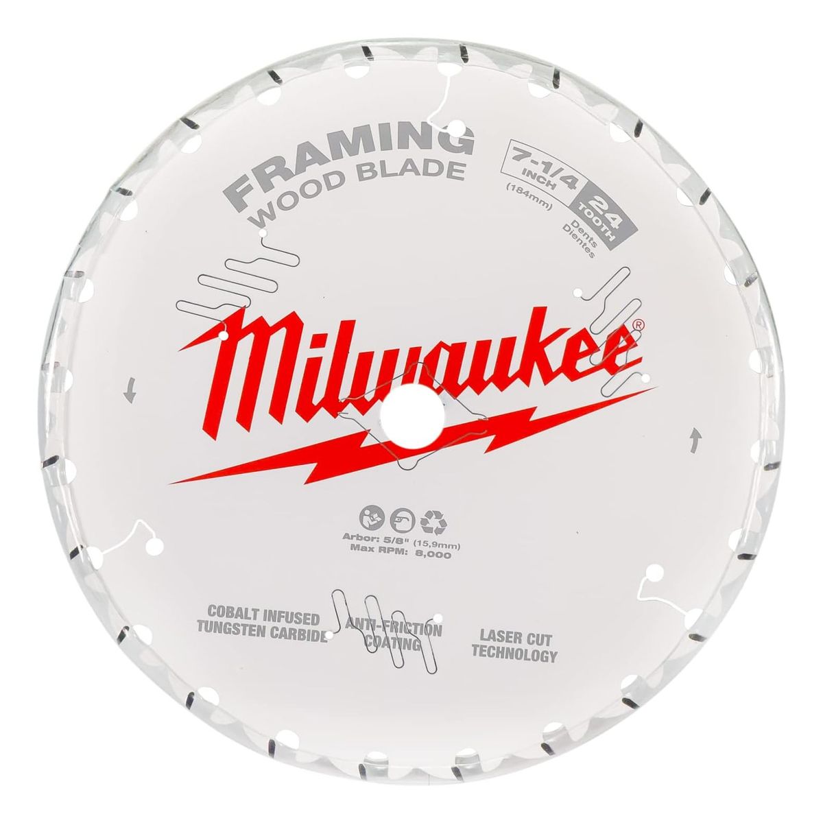 MILWAUKEE - Disco Sierra Circular 7-1/4 De 24 Dientes Milwaukee.- E.o