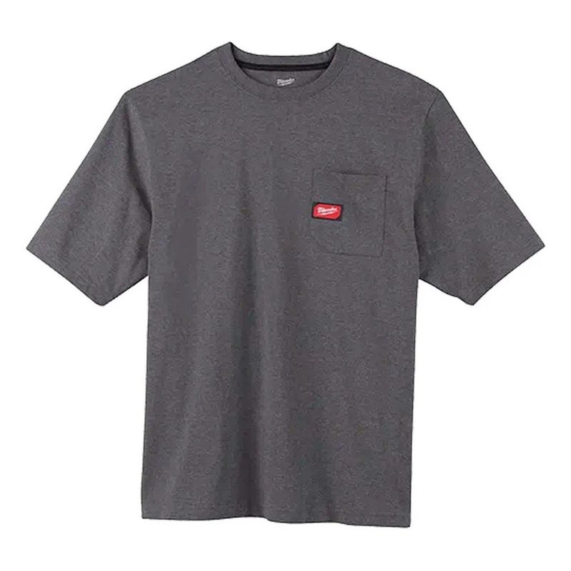 MILWAUKEE - Polera Gris Oscuro Talla L Milwaukee .- E.o