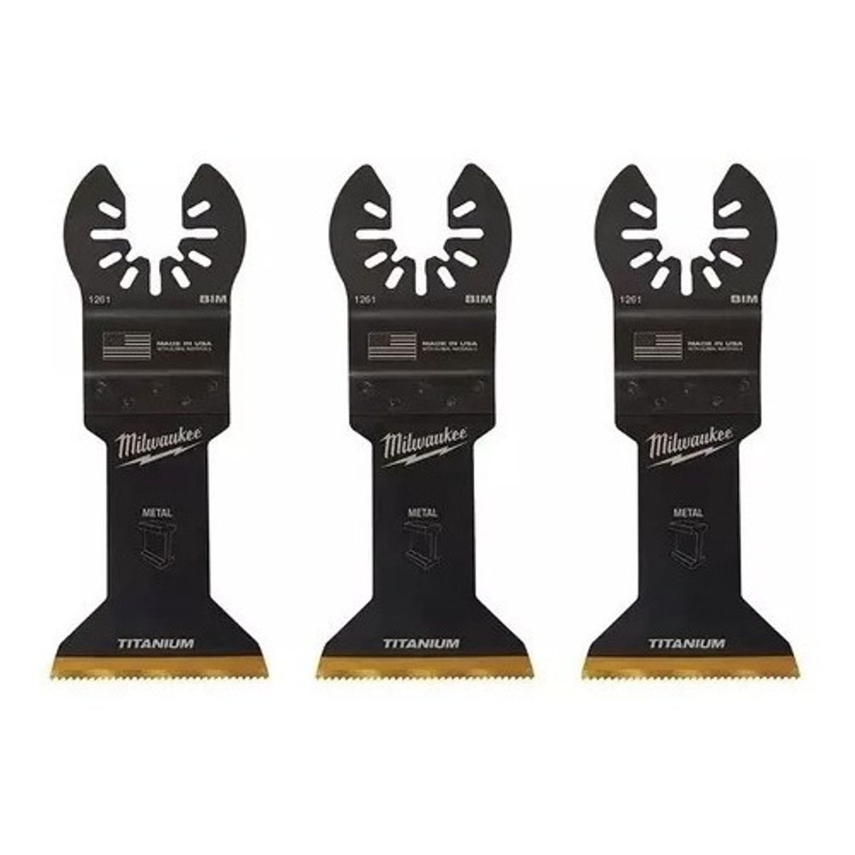 MILWAUKEE - Accesorios Oscilantes Milwaukee Usa - 3 Piezas Metal - E.o