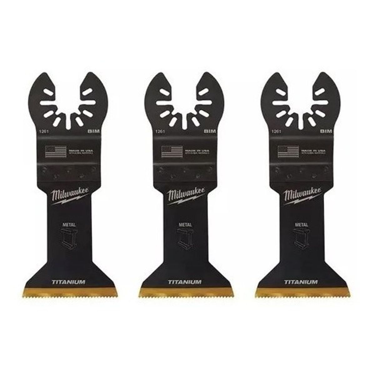 MILWAUKEE - Accesorios Oscilantes Milwaukee Usa - 3 Piezas Metal - E.o