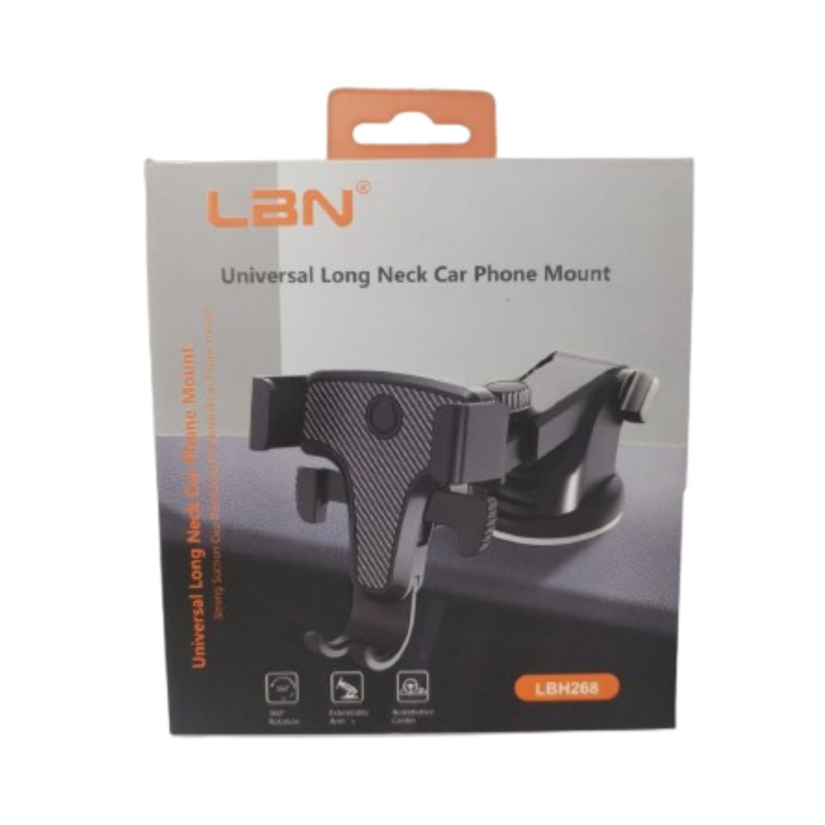 LBN - SOPORTE PORTA CELULAR PARA VEHICULOS LBN LBH268 NEGRO
