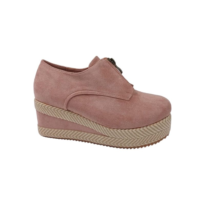 HERIEL - Zapato Panchita Rosa Plataforma
