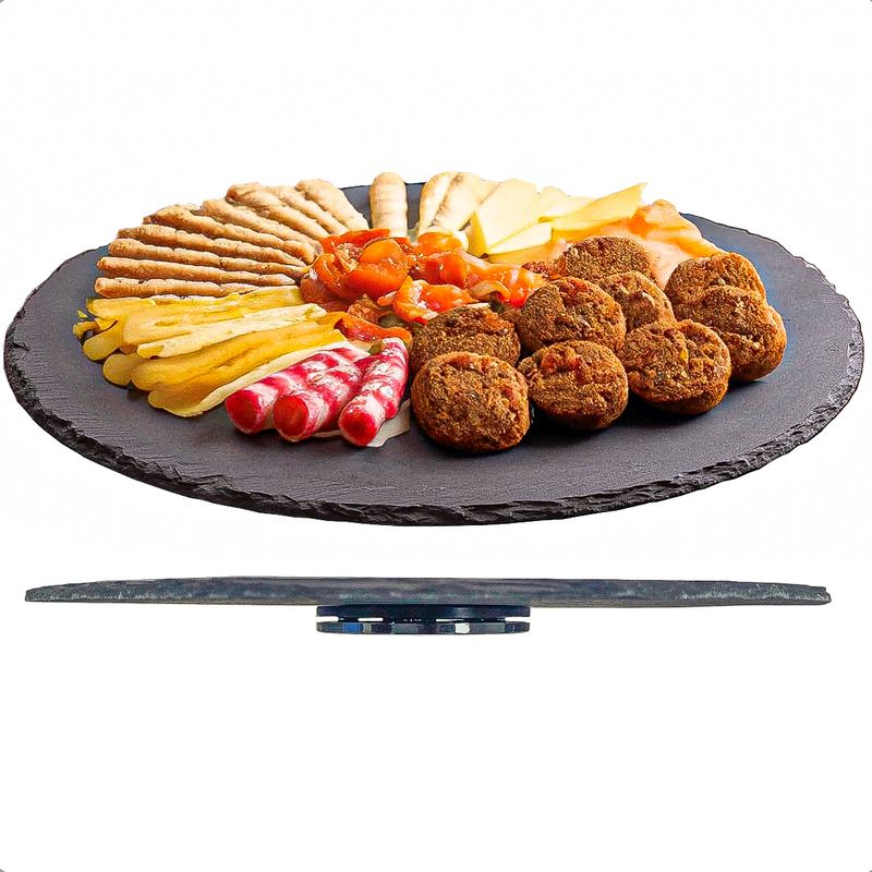 WAYU - Plato Giratorio De Piedra Pizarra Plato Giratorio Wayu 33cm