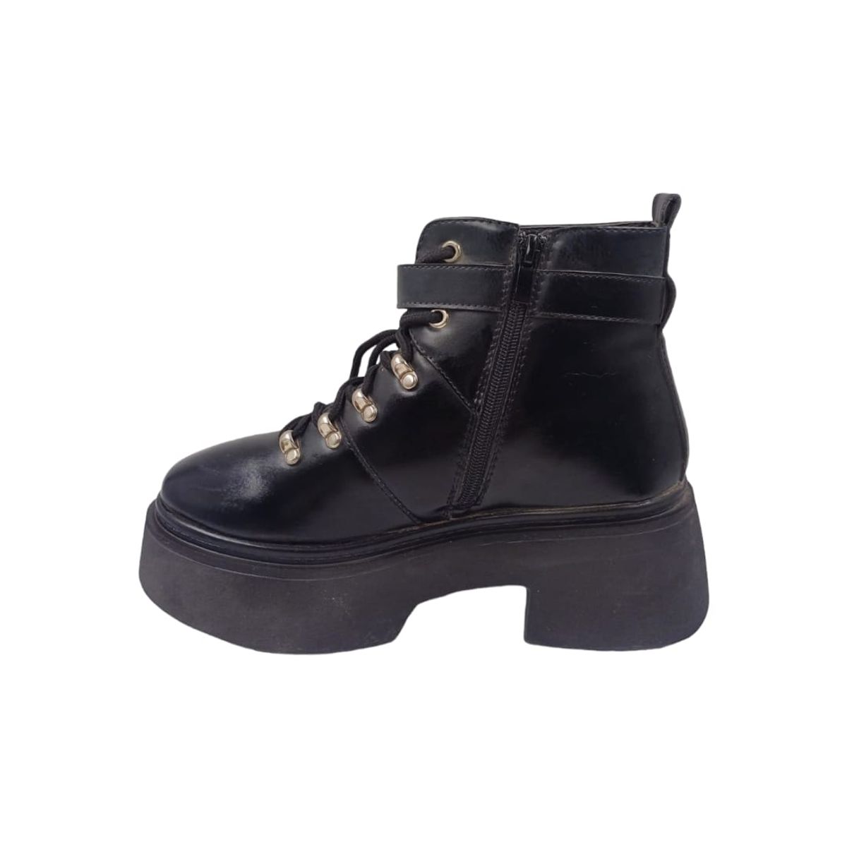 HERIEL - Botín Negro Plataforma Mujer