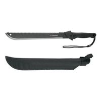 Machete Doble Filo 18 Cacha Bimaterial Con Funda - Multicolor