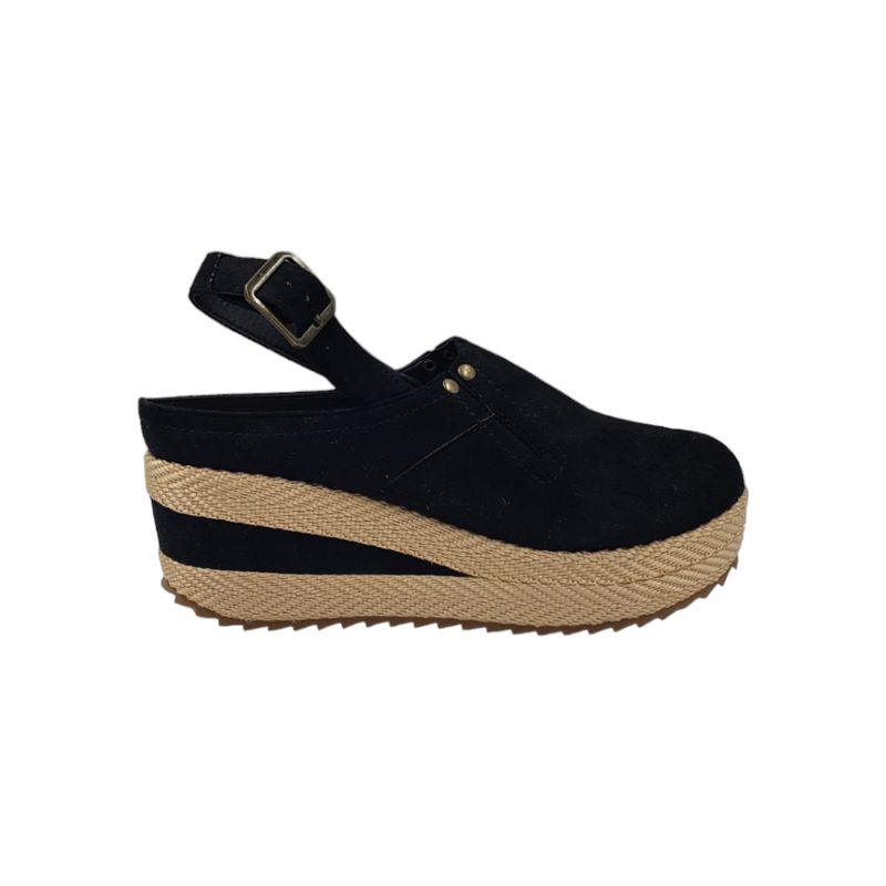 HERIEL - Zapato Panchita Negro Plataforma
