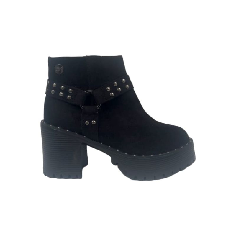 HERIEL - Botín Negro Tachas Mujer