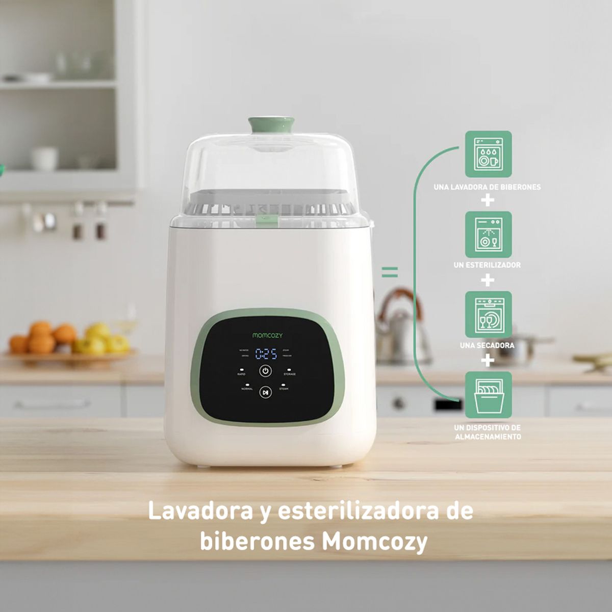 GENERICO - Lavadora y Esterilizadora de Biberones KleanPal Pro