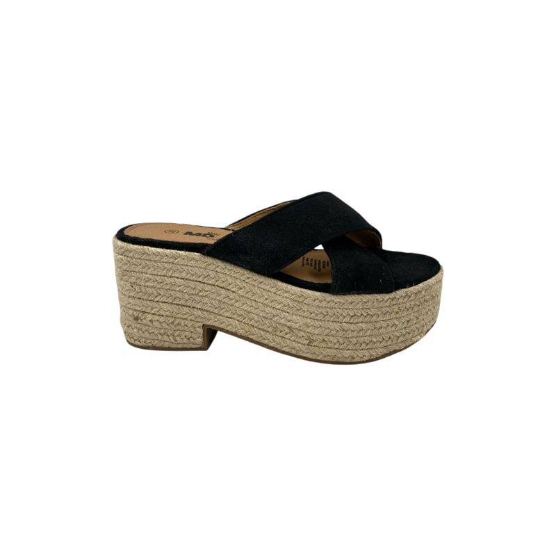 HERIEL - Sandalia Negra Plataforma Mujer