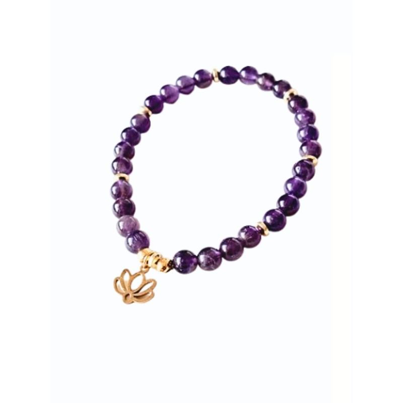 GENERICO - Pulsera de piedra natural Amatista