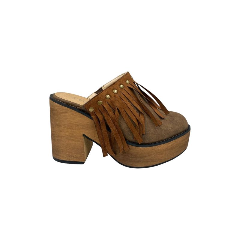 HERIEL - Zapato Café Plataforma Mujer