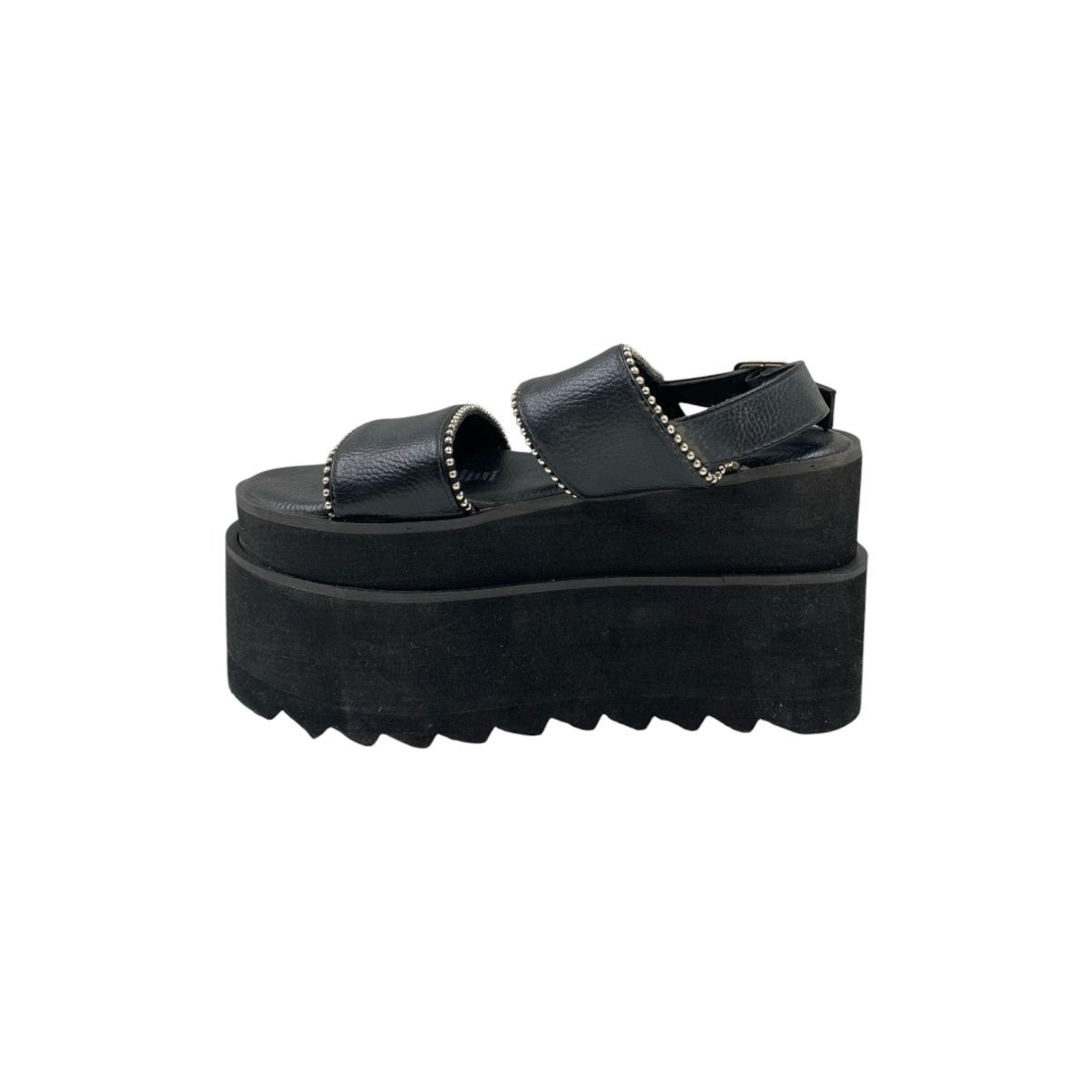 HERIEL - Sandalia Negra Plataforma Mujer