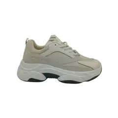 HERIEL - Zapatilla Beige Plataforma Mujer