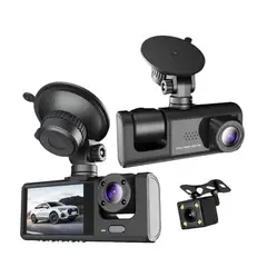 GENERICO - Cámara de seguridad automotriz 3 en 1 full HD 1080p.
