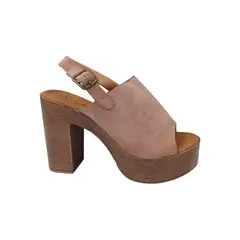 HERIEL - Sandalia Rosa Plataforma Mujer