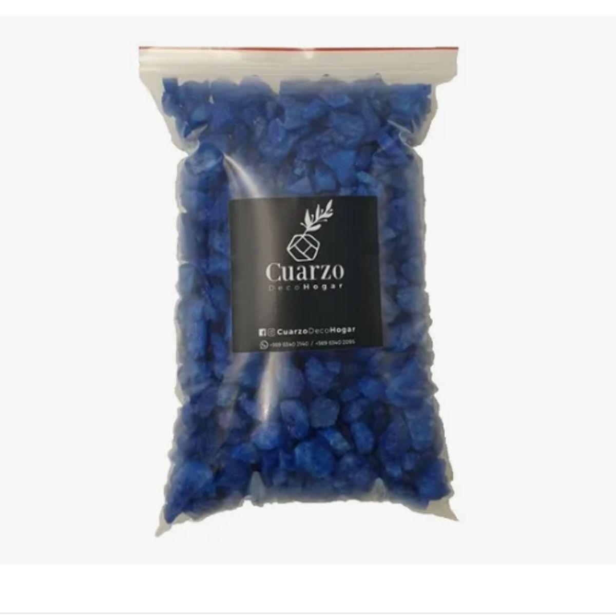 GENERICO - Cuarzo Tamaño Garbanzo Color  Azul 1KG