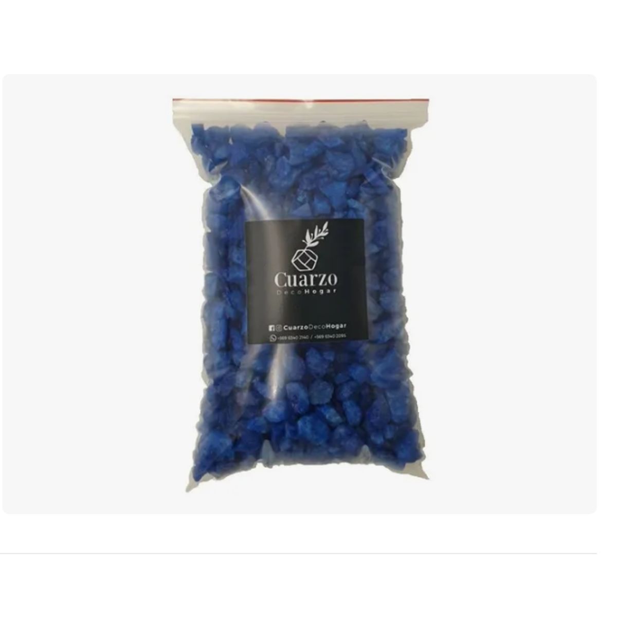GENERICO - Cuarzo Tamaño Garbanzo Color  Azul 1KG
