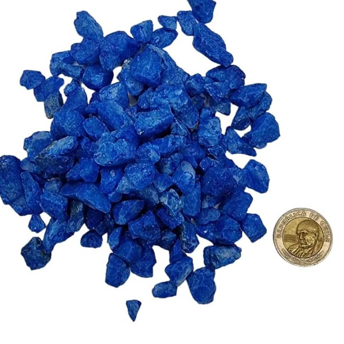 GENERICO - Cuarzo Tamaño Garbanzo Color  Azul 1KG
