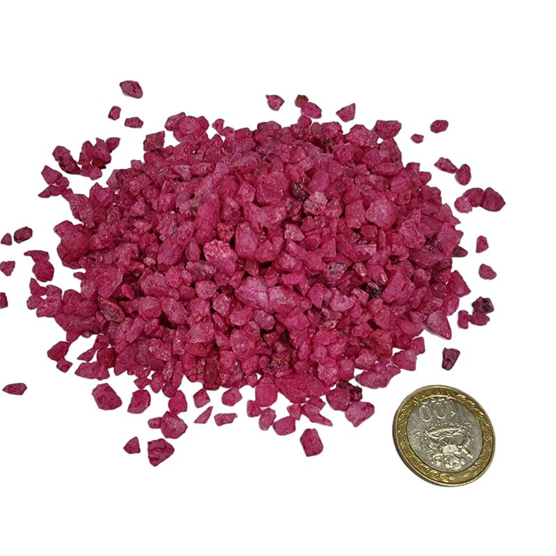 GENERICO - Cuarzo Tamaño Arroz Color Fucsia  500 Gr.