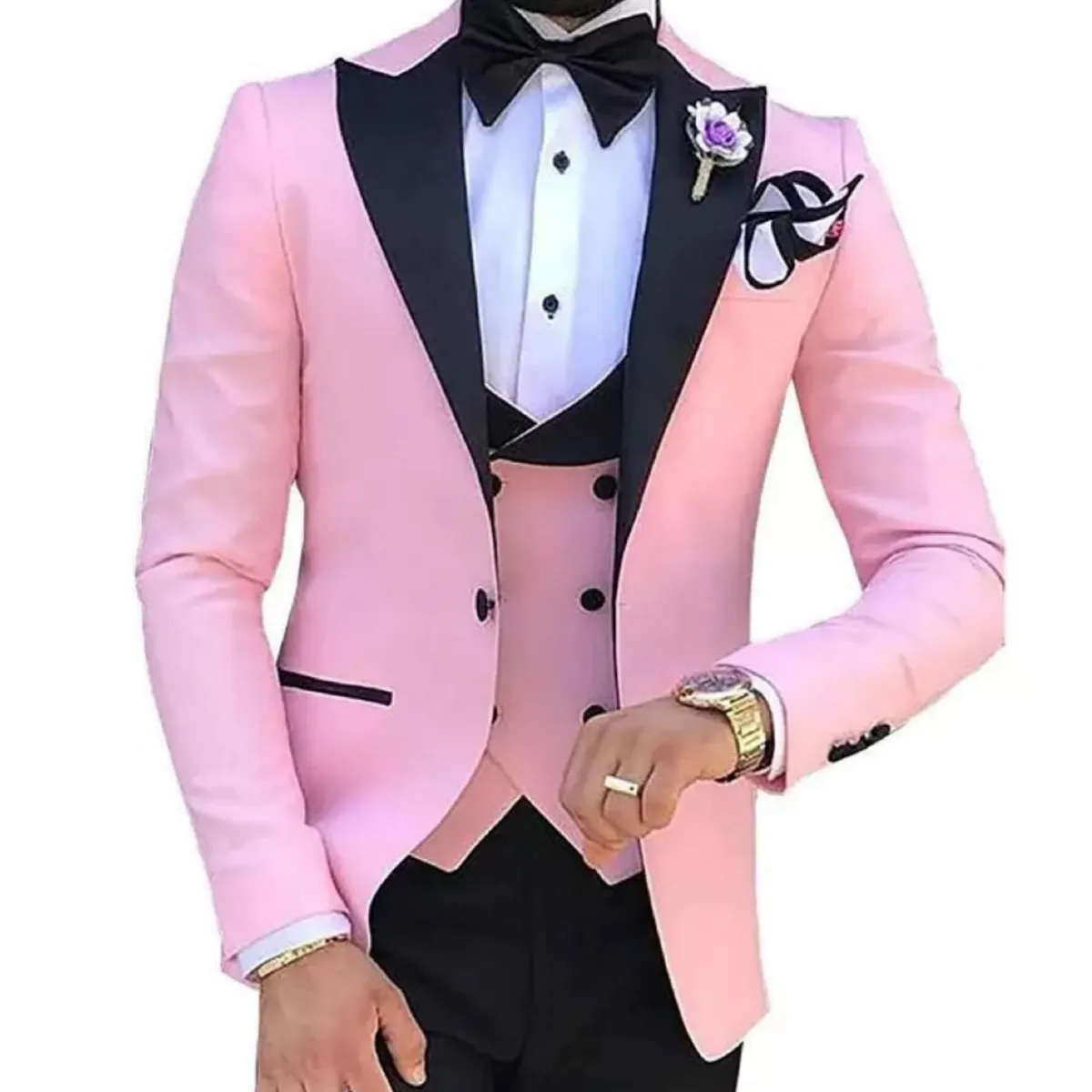 XPRESS RECHARGE - Traje 4 piezas de color sólido para novio