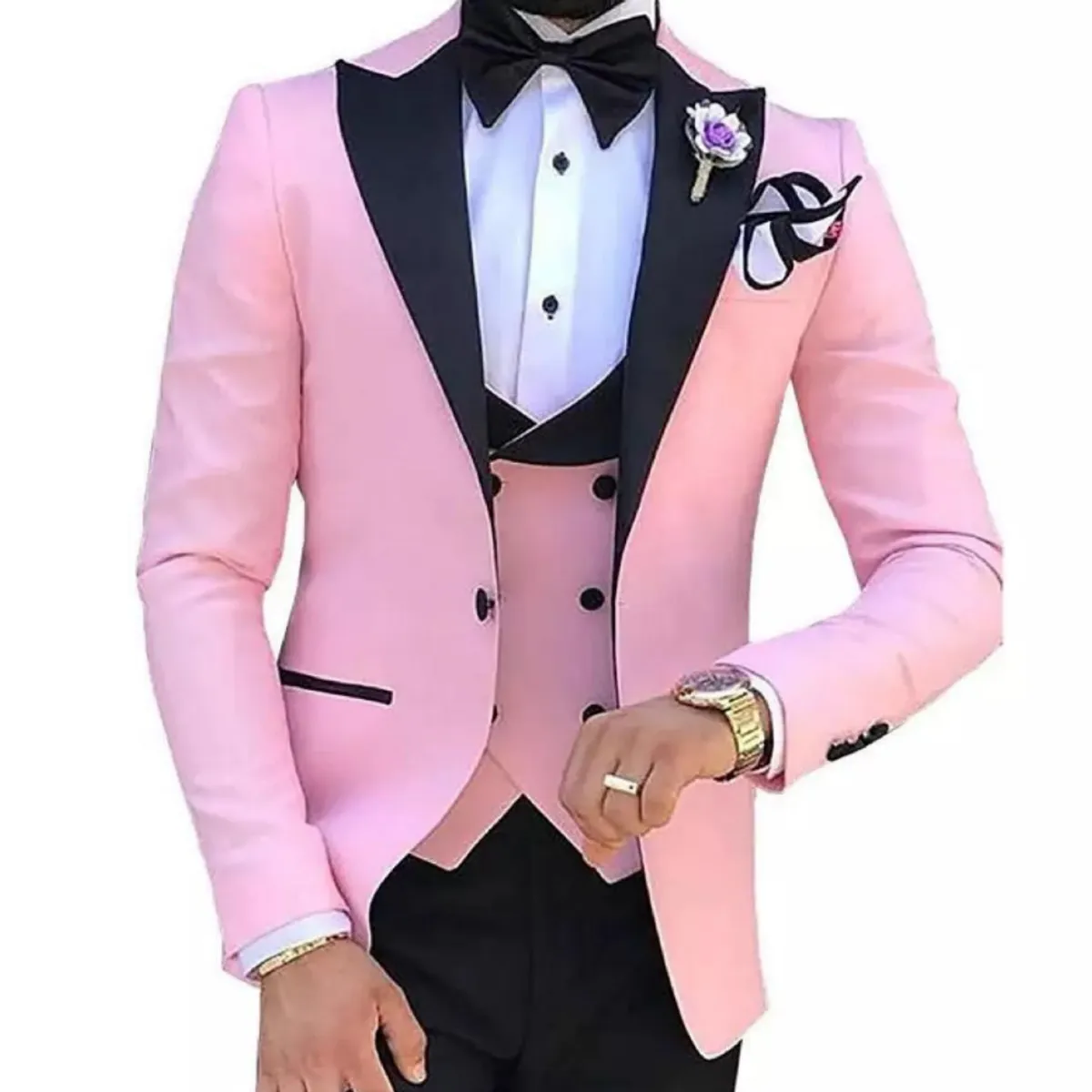 XPRESS RECHARGE - Traje 4 piezas de color sólido para novio
