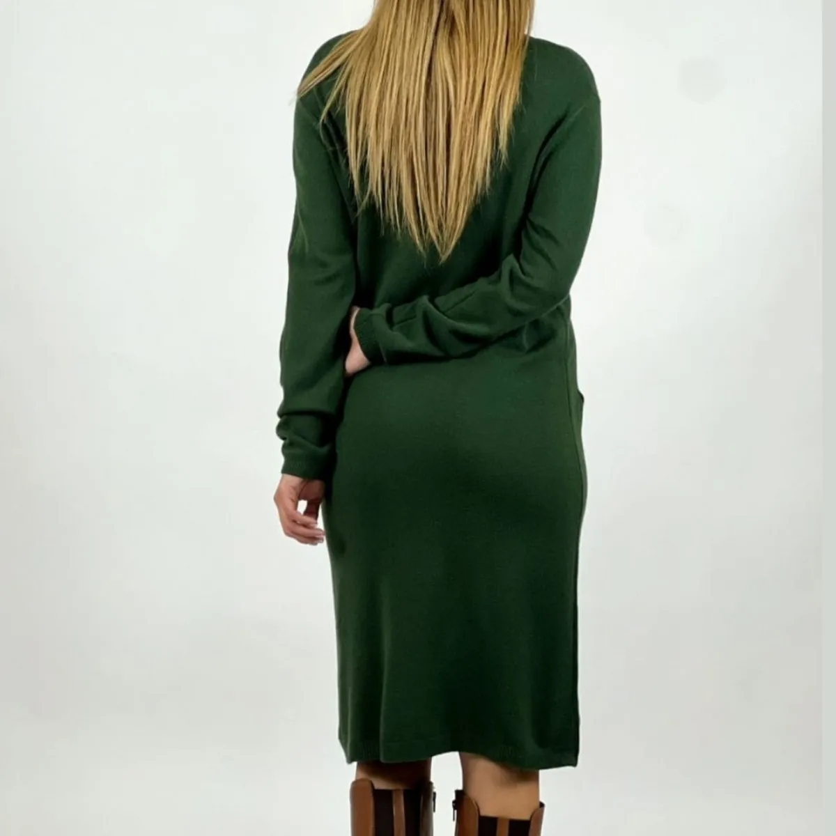 ARRAKASTA - Vestido de lana con bolsillos
