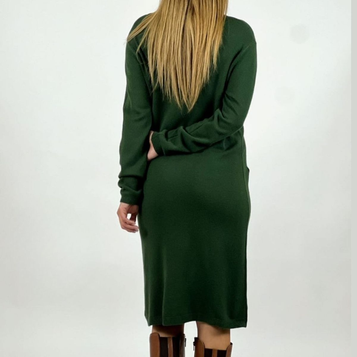ARRAKASTA - Vestido de lana con bolsillos