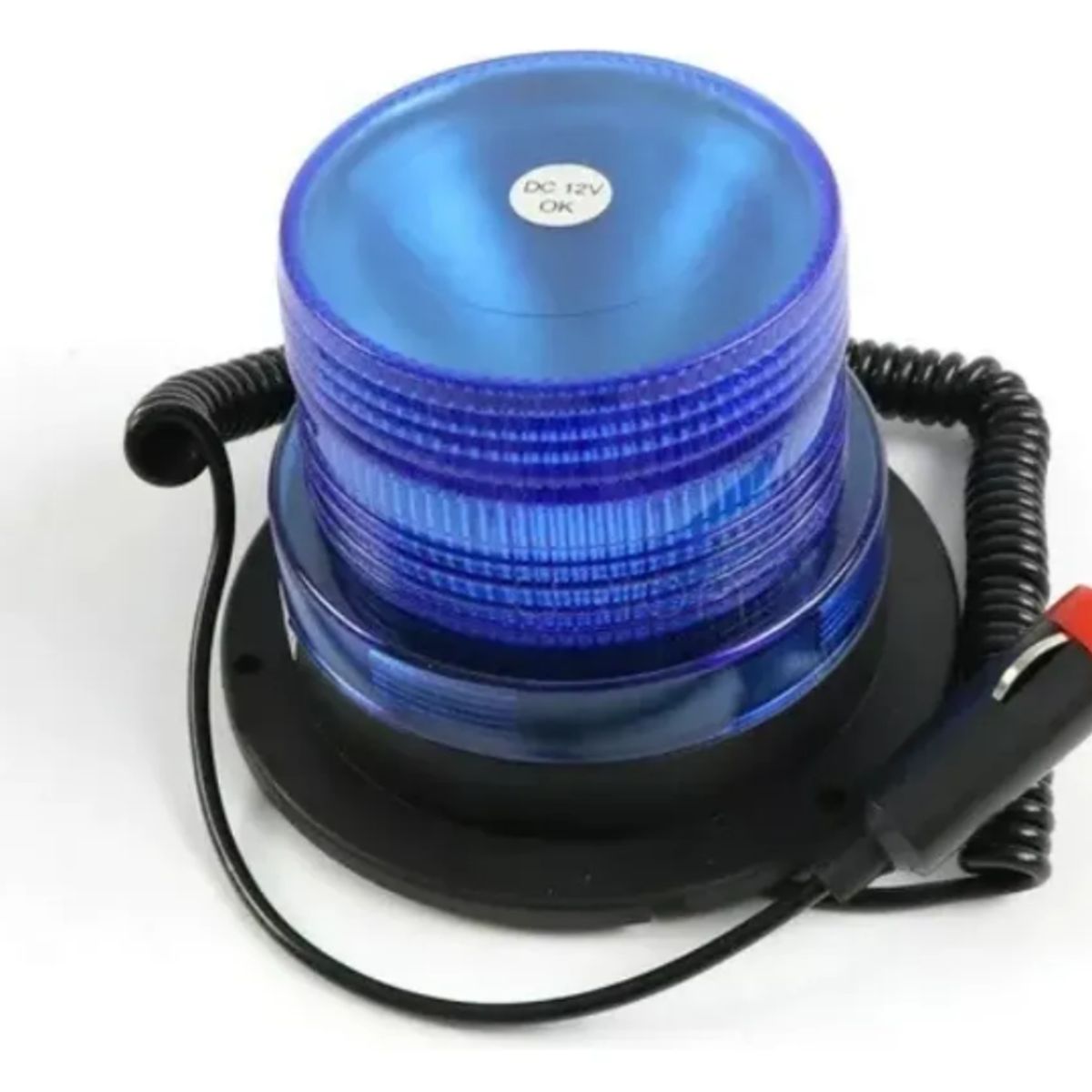 GENERICO - Baliza Led Estroboscópica Azul  Iman 12v-24v
