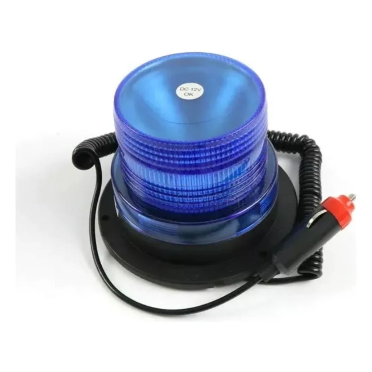 GENERICO - Baliza Led Estroboscópica Azul  Iman 12v-24v