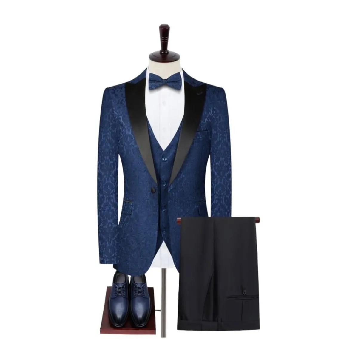 XPRESS RECHARGE - Traje novio elegante  Negro de dos piezas