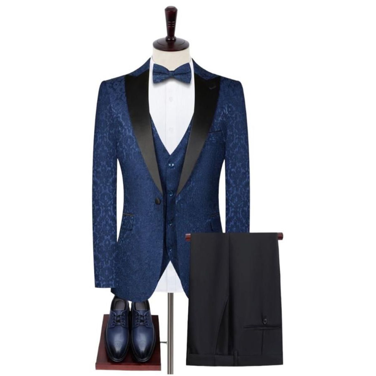 XPRESS RECHARGE - Traje novio elegante  Negro de dos piezas
