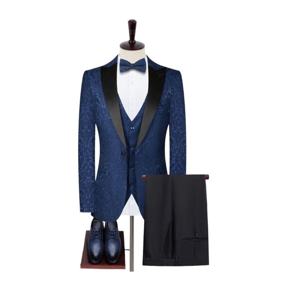 XPRESS RECHARGE - Traje novio elegante  Negro de dos piezas