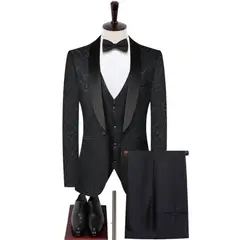 XPRESS RECHARGE - Traje novio elegante  Negro de dos piezas