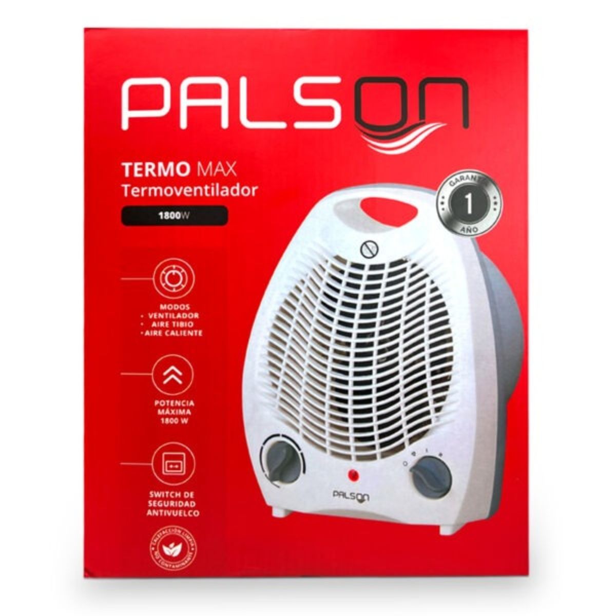 GENERICO - CALEFACTOR ELÉCTRICO TERMOVENTILADOR SP-FH501