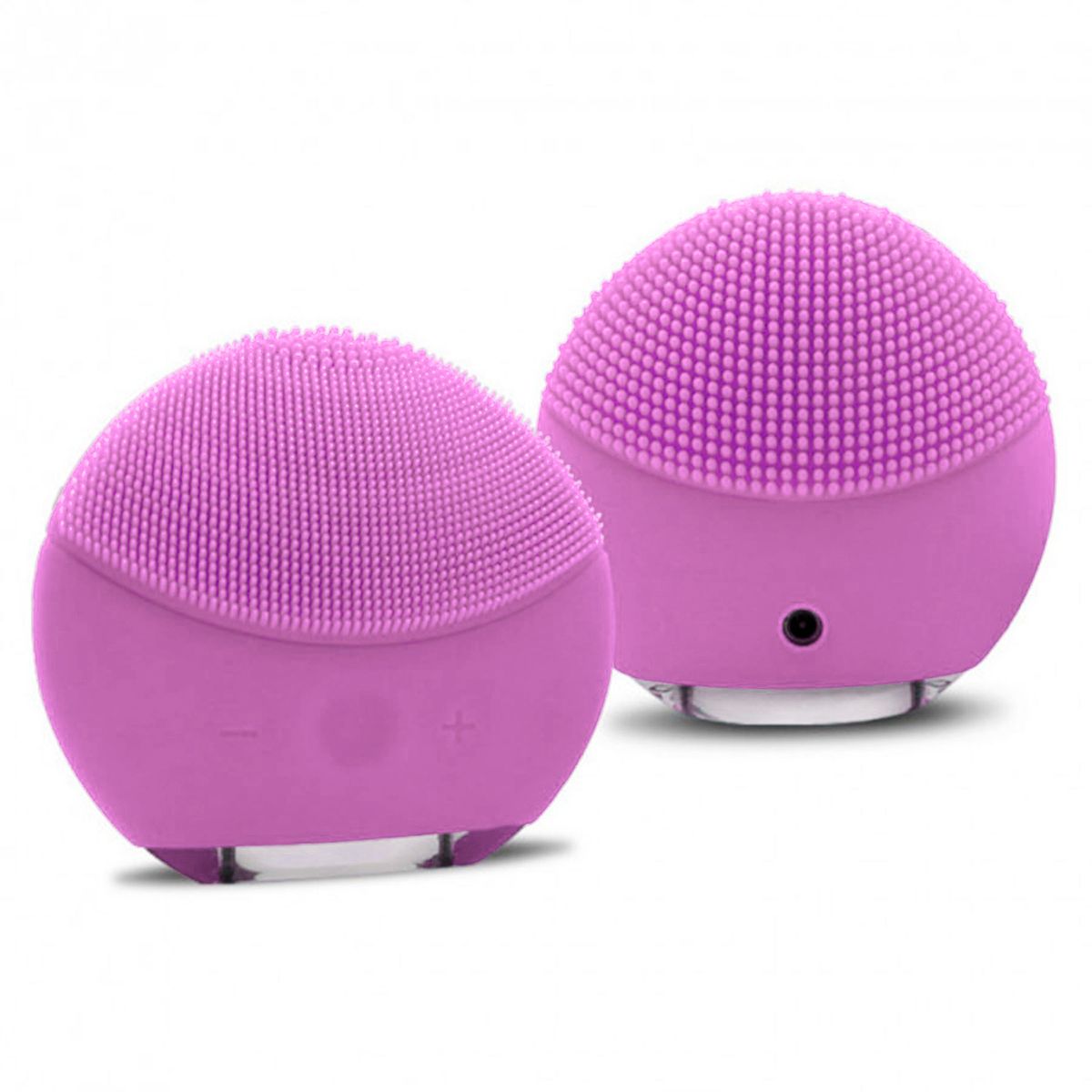 GENERICO - Limpiador Facial Cepillo Exfoliador Masajeador Recargable Color Rosa