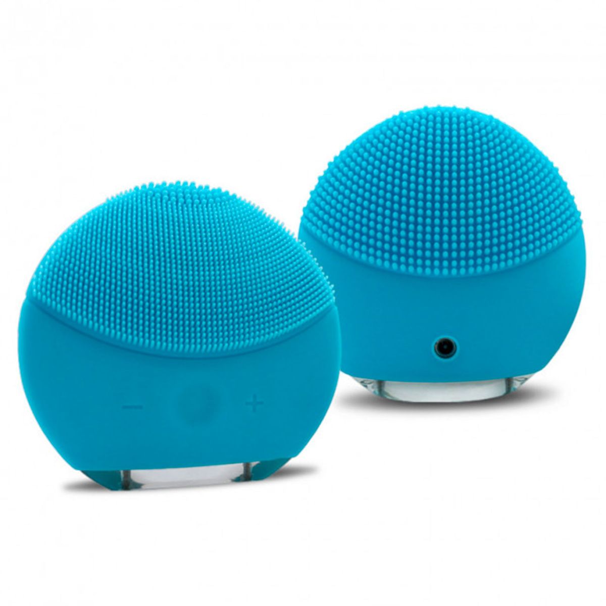 GENERICO - Limpiador Facial Cepillo Exfoliador Masajeador Recargable Color Azul