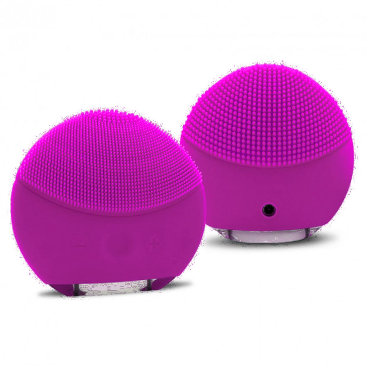 GENERICO - Limpiador Facial Cepillo Exfoliador Masajeador Recargable Color Fucsia