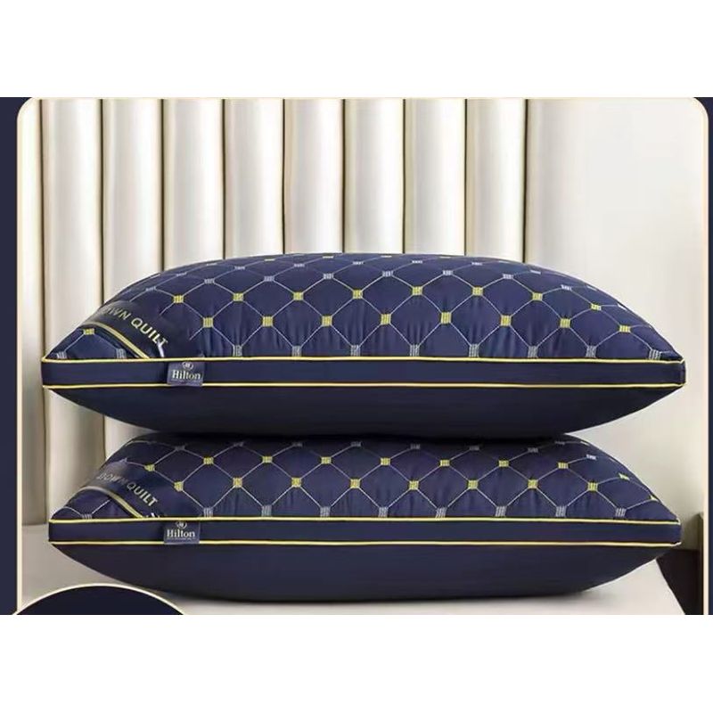 GENERICO - Pack 2 Almohadas rectangulares super suaves 50x70cm Color Azul Marino