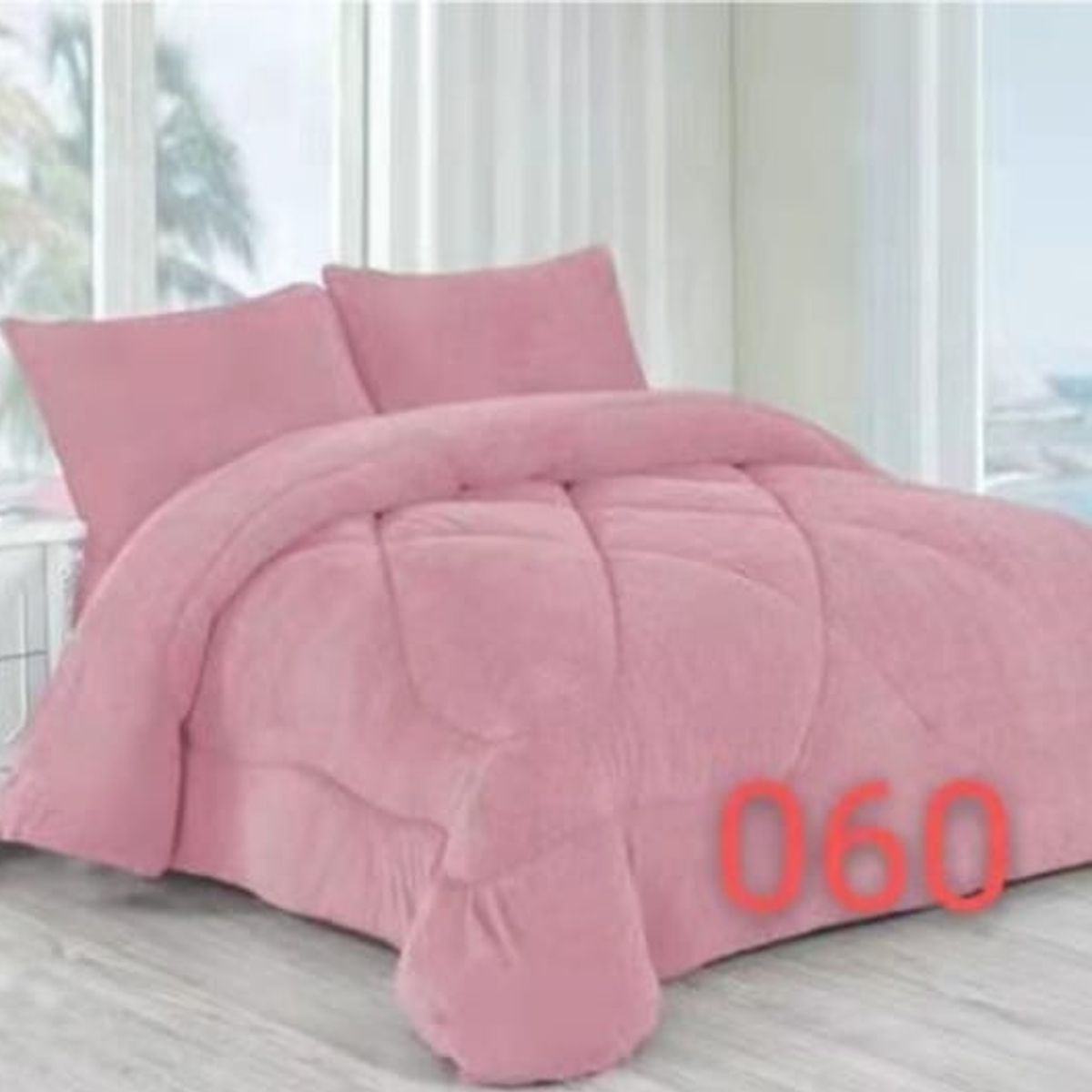 GENERICO - Cubrecama de Invierno Plush con Chiporro King Rosado 060