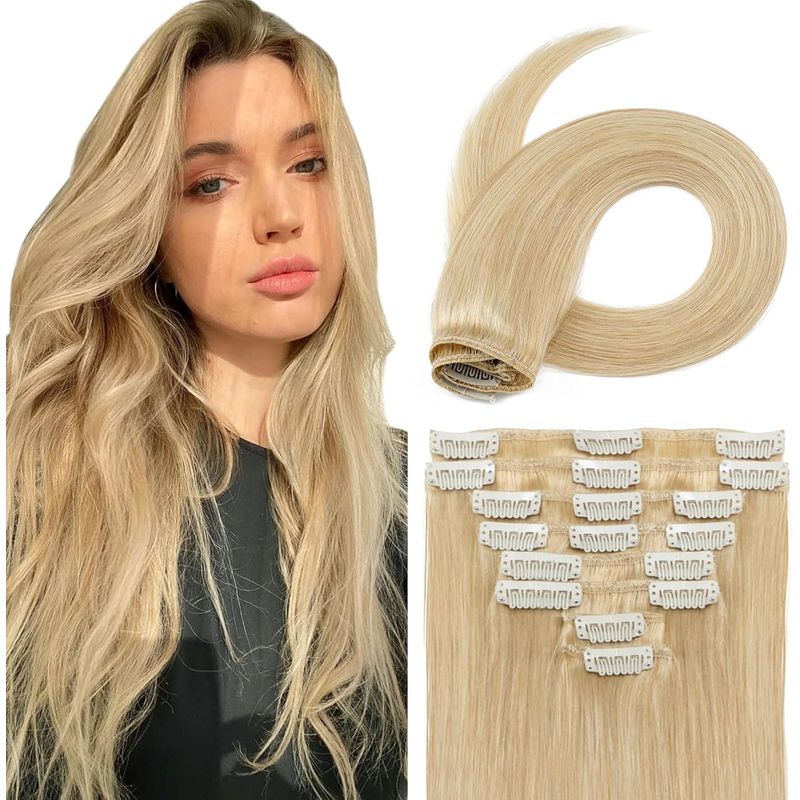 GENERICO - Mujeres Pelucas De Pelo Liso Amarillo Permable Estilo 60cm